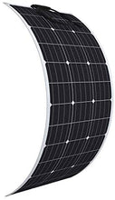 Load image into Gallery viewer, 100 Watt Monocrystalline 100W 12V Flexible Solar Panel High Efficiency Mono Module for RV Camp Home Portable Marine Boat Power Generator Off Grid (Black (2Pak)) : Garden & Outdoor