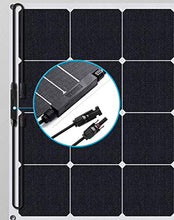 Load image into Gallery viewer, 100 Watt Monocrystalline 100W 12V Flexible Solar Panel High Efficiency Mono Module for RV Camp Home Portable Marine Boat Power Generator Off Grid (Black (2Pak)) : Garden & Outdoor