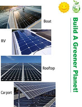 Load image into Gallery viewer, 100 Watt Monocrystalline 100W 12V Flexible Solar Panel High Efficiency Mono Module for RV Camp Home Portable Marine Boat Power Generator Off Grid (Black (2Pak)) : Garden & Outdoor